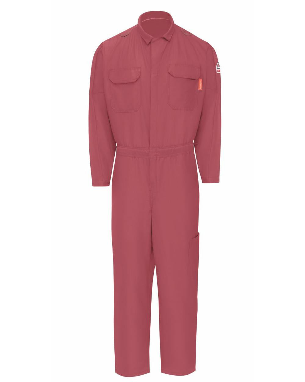 Bulwark IQ Series Nomex Medweight Mobility Flame Resistant Coverall, color: Red