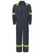 Bulwark IQ Series Nomex Midweight Mobility Hi-Vis Flame Resistant Coverall, color: Navy