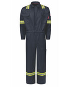 Bulwark IQ Series Nomex Midweight Mobility Hi-Vis Flame Resistant Coverall, color: Navy