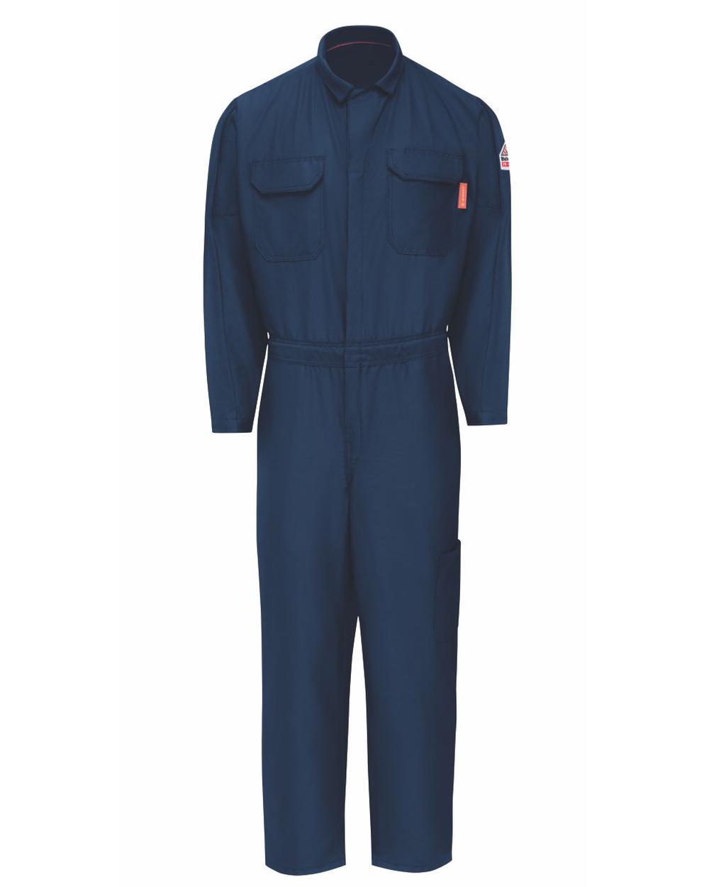 Bulwark IQ Series Nomex Lightweight Mobility Flame Resistant Coverall, color: Navy