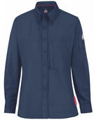 Bulwark L/S IQ Series Nomex Midweight Comfort Flame Resistant Shirt, color: Navy
