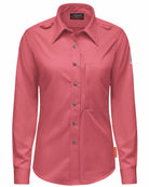 Bulwark L/S IQ Series Nomex Midweight Comfort Snap-Front Flame Resistant Shirt, color: Red