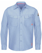 Bulwark L/S IQ Series Endurance Collection Flame Resistant Shirt, color: Light Blue