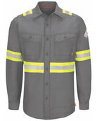 Bulwark L/S IQ Series Endurance Enhanced Visibility Flame Resistant Shirt, color: Grey