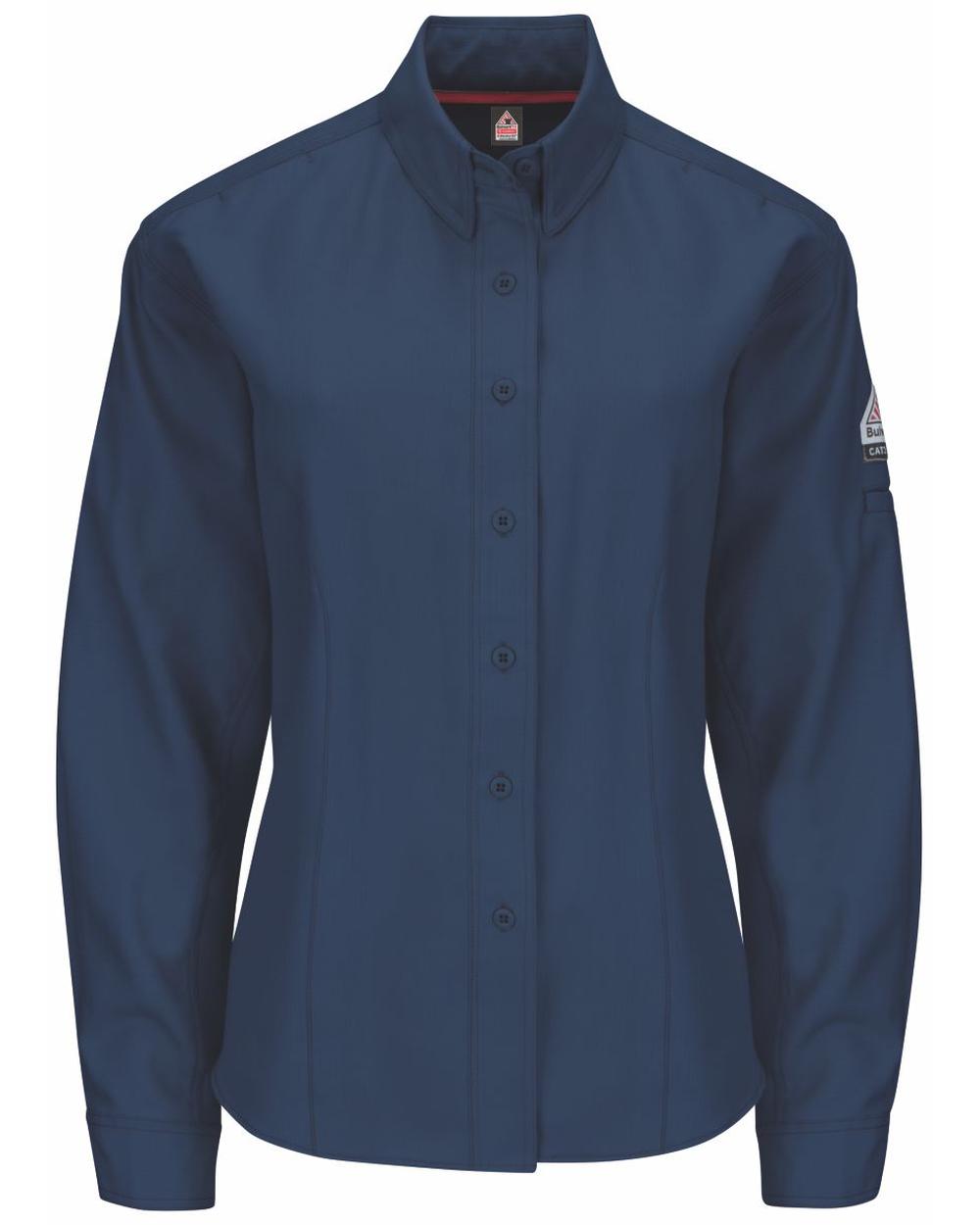 Bulwark L/S IQ Series Endurance Collection Flame Resistant Shirt, color: Navy