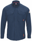 Bulwark L/S IQ Series Comfort Lightweight Flame Resistant Shirt, color: Navy