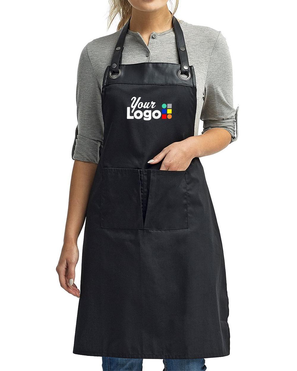 Reprime Artisan-Collection Espresso Custom Apron, color: Black/Black