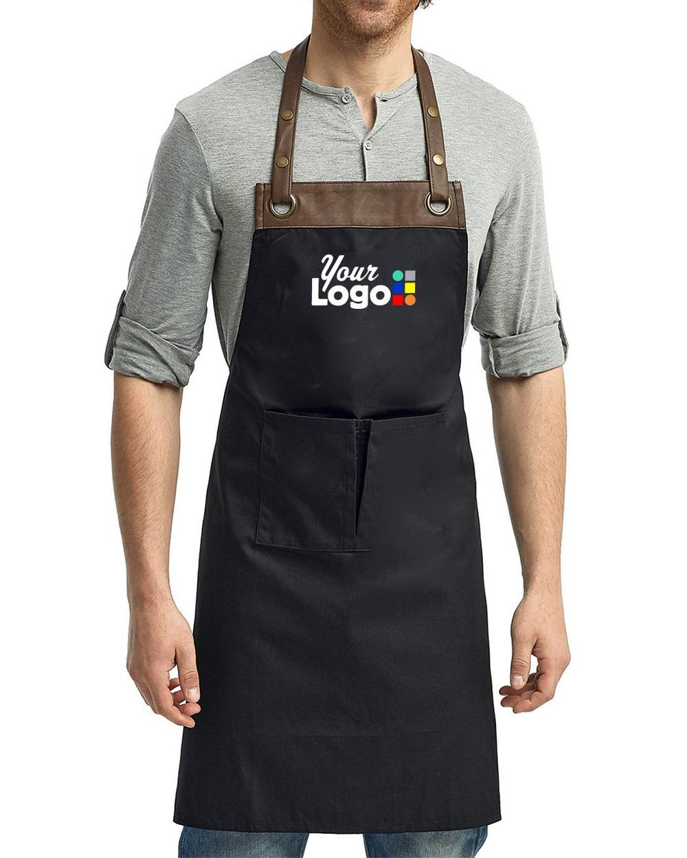 Reprime Artisan-Collection Espresso Custom Apron, color: Black/Brown