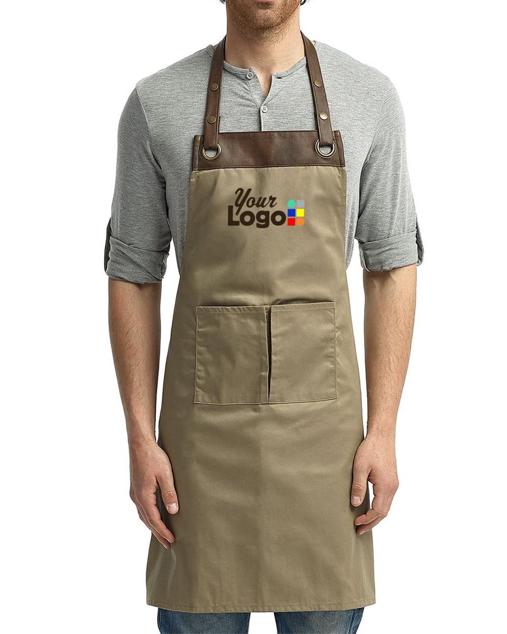 Artisan Collection by Reprime Artisan-Collection Espresso Custom Apron, color: Khaki/Brown