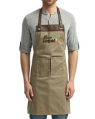 Reprime Artisan-Collection Espresso Custom Apron, color: Khaki/Brown