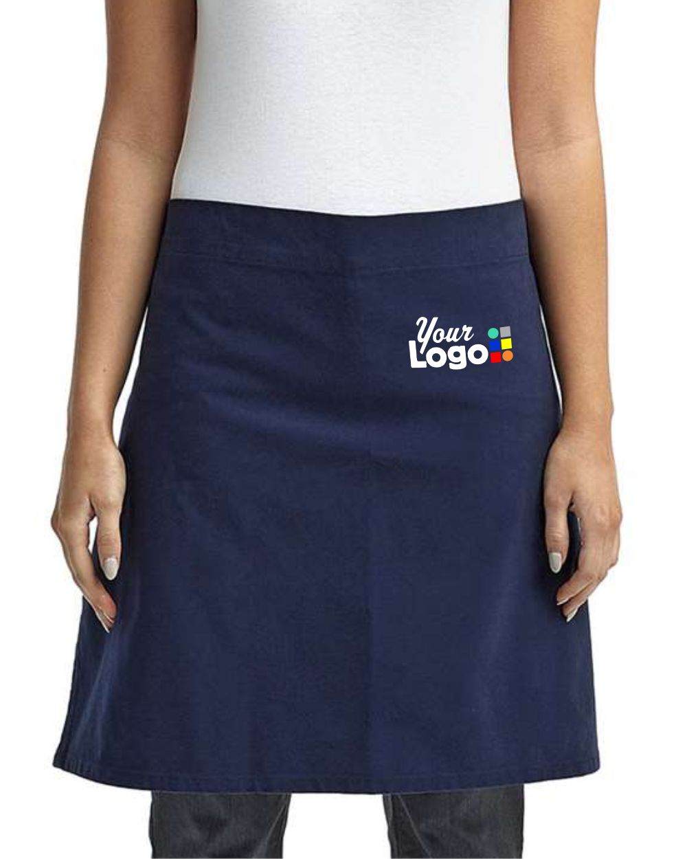 Artisan Collection by Reprime Calibre Heavy Cotton Canvas Waist Apron, color: Navy