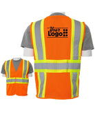 ERB Class-2 Mesh Hi-Visibility Custom Vest, color: Orange