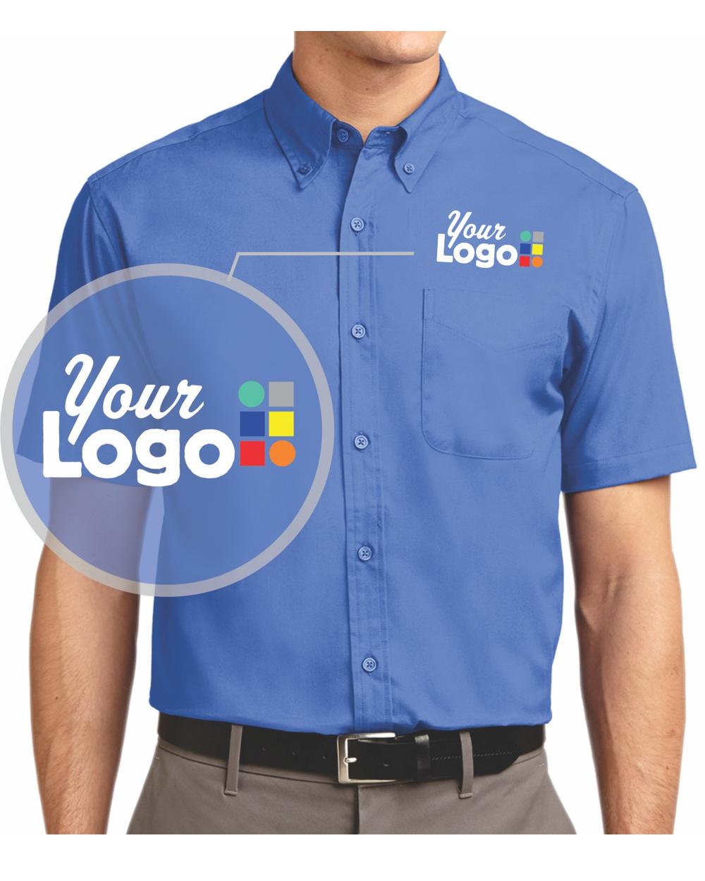 Port Authority S/S Easy Care Custom Shirt, color: Ultramarine Blue