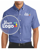 Port Authority S/S Superpro Oxford Custom Shirt, color: Navy
