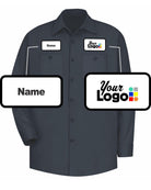 RedKap L/S Wrinkle-Resistant Cotton Custom Work Shirt, color: Dark Navy