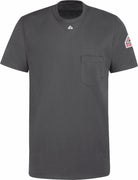 Bulwark S/S Tagless Excel Flame Resistant T-Shirt, color: Charcoal