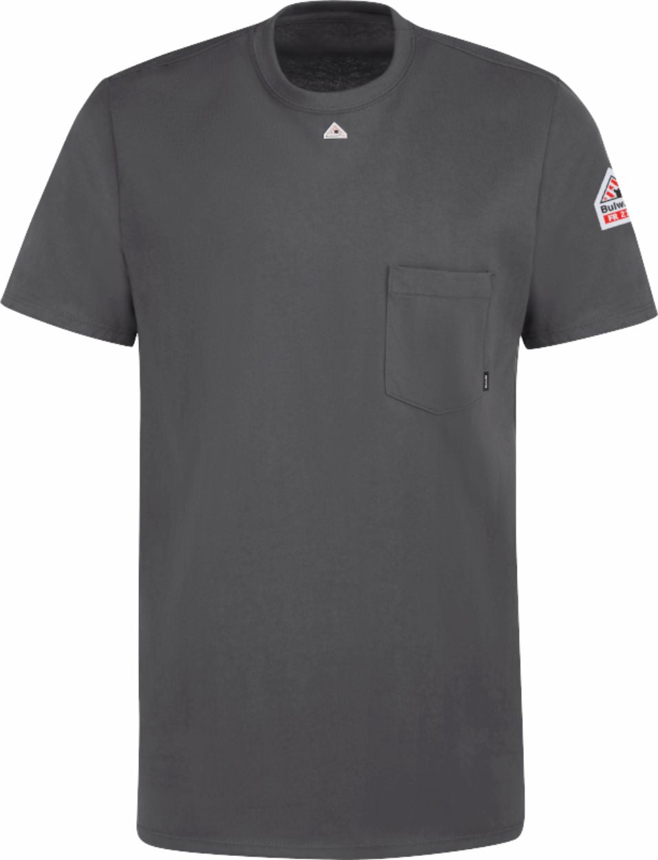 Bulwark S/S Tagless Excel Flame Resistant T-Shirt, color: Charcoal