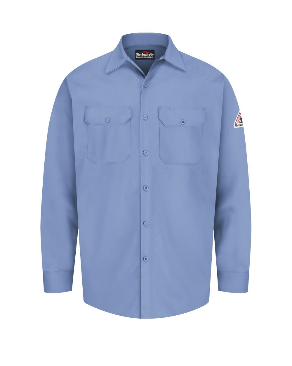 Bulwark L/S Excel Flame Resistant Shirt, color: Light Blue