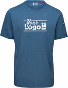 RedKap S/S Wicking Blend Hard-Working Custom T-Shirt, color: Insignia Blue Heather