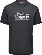 RedKap S/S Wicking Blend Hard-Working Custom T-Shirt, color: Obsidian Heather