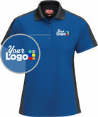 RedKap S/S Tone-Panel Custom Golf Shirt, color: Royal Blue/Charcoal