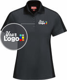 RedKap S/S Tone-Panel Custom Golf Shirt, color: Charcoal/Black
