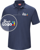 RedKap S/S Performance Kint Gripper-Front Custom Golf Shirt, color: Navy