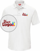 RedKap S/S Performance Kint Gripper-Front Custom Golf Shirt, color: White