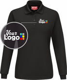 RedKap L/S Performance Knit Custom Golf Shirt, color: Black