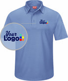 RedKap S/S Flex Series Pro Custom Golf Shirt, color: Medium Blue