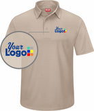 RedKap S/S Flex Series Pro Custom Golf Shirt, color: Tan