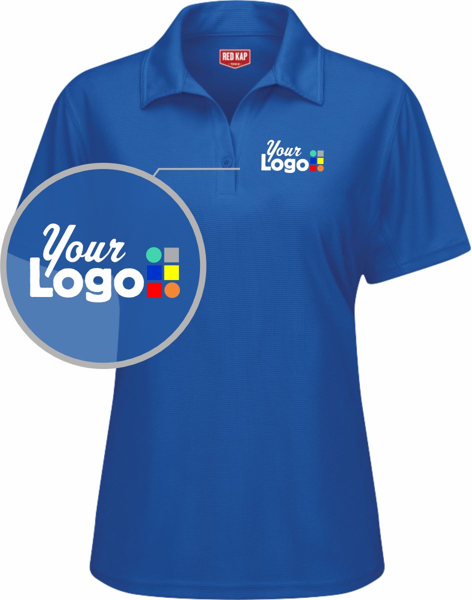 RedKap S/S Flex Series Pro Custom Golf Shirt, color: Royal Blue