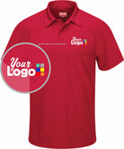 RedKap S/S Flex Series Active Custom Golf Shirt, color: Red