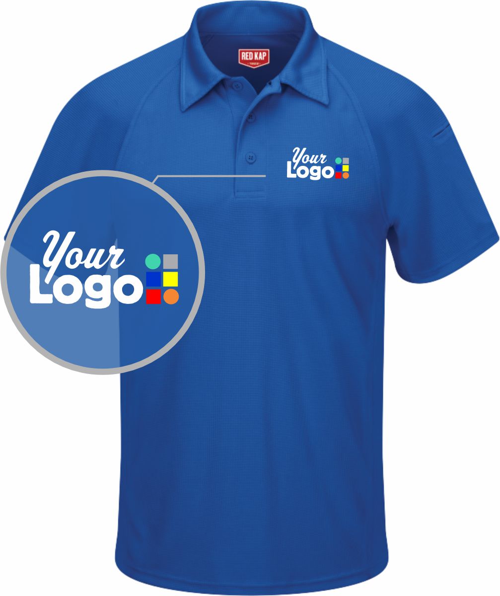 RedKap S/S Flex Series Active Custom Golf Shirt, color: Royal Blue