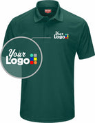 RedKap S/S Performance Knit Core Custom Golf Shirt, color: Hunter Green