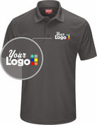 RedKap S/S Performance Knit Core Custom Golf Shirt, color: Charcoal