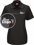 RedKap S/S Performance Knit Core Custom Golf Shirt, color: Black
