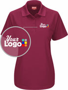 RedKap S/S Performance Knit Core Custom Golf Shirt, color: Burgundy