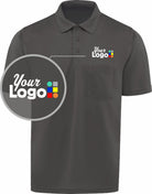 RedKap S/S Performance Knit Pocket Custom Golf Shirt, color: Charcoal