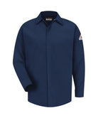 Bulwark L/S Concealed-Gripper Excel-FR Flame Resistant Shirt, color: Navy