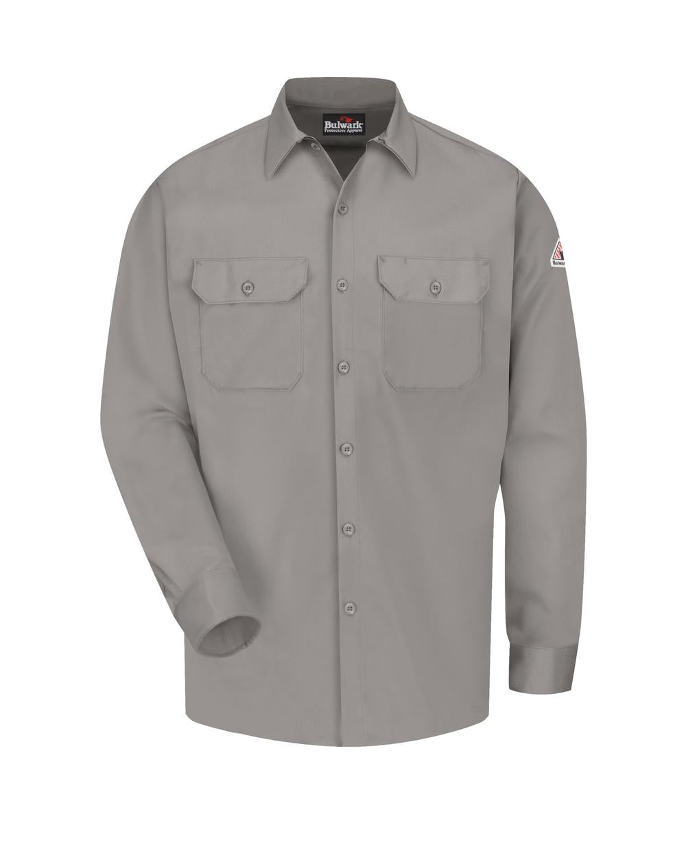 Bulwark L/S Excel ComfortTouch Flame Resistant Shirt, color: Grey