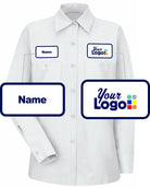 RedKap S/S Solid Custom Work Shirt, color: White