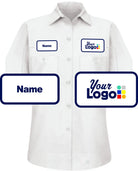 RedKap S/S Solid Custom Work Shirt, color: White