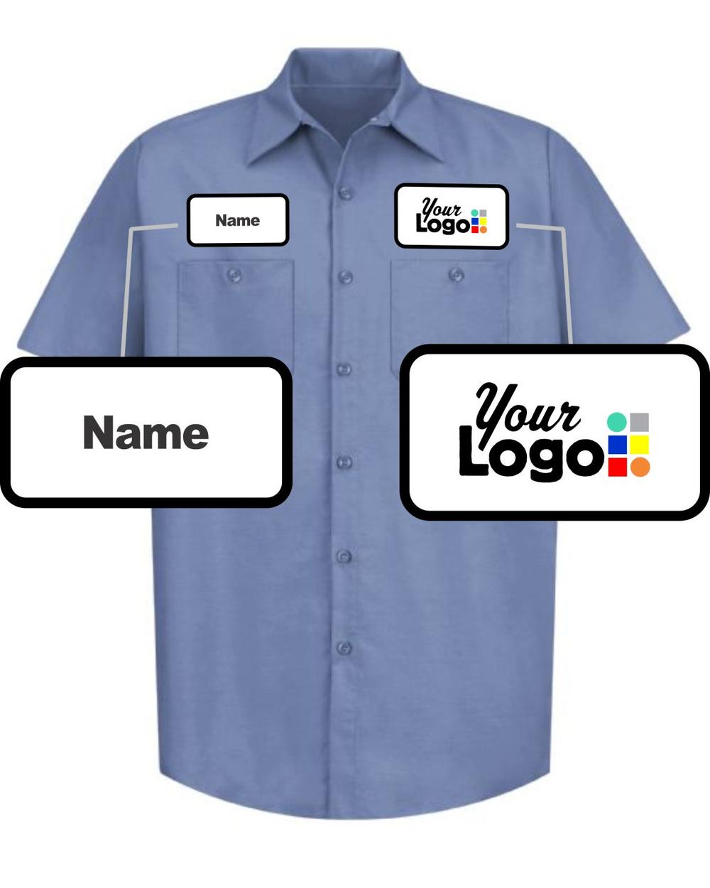 RedKap S/S Solid Custom Work Shirt, color: Petrol Blue