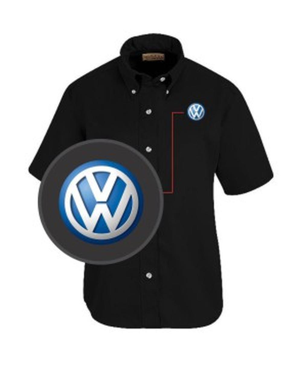 RedKap S/S Volkswagen Service Advisor Automotive Shirt, color: Black