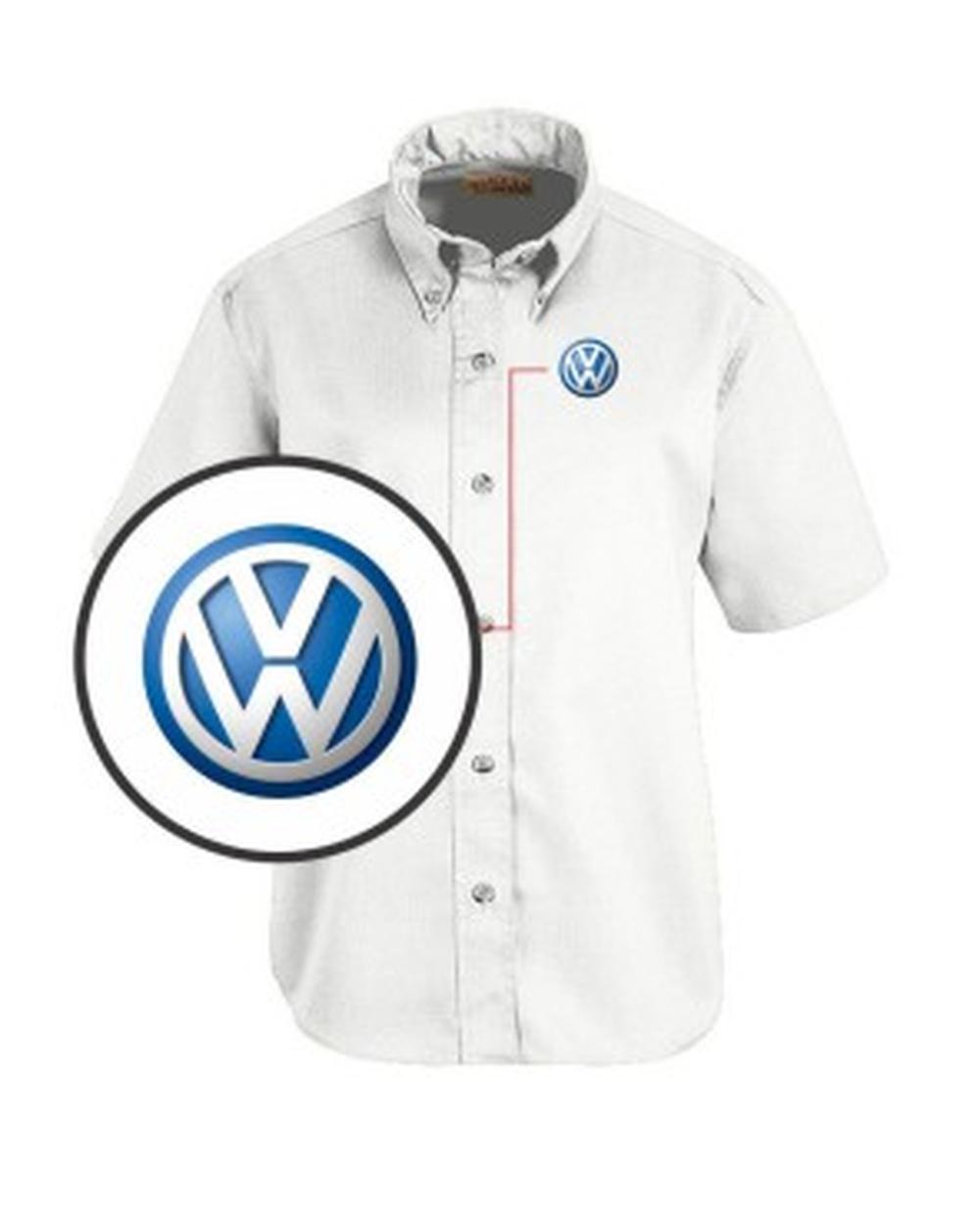RedKap Women's S/S Service Automotive Shirt, color: White