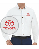RedKap L/S Toyota Service Advisor Automotive Shirt, color: White