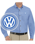 RedKap L/S Volkswagen Service Advisor Automotive Shirt, color: Light Blue