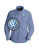 RedKap L/S Volkswagen Service Advisor Automotive Shirt, color: Light Blue