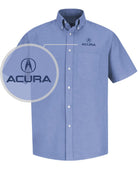 RedKap S/S Acura Service Advisor Automotive Shirt, color: Light Blue